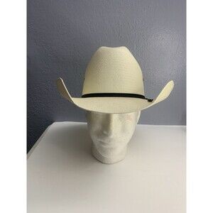 Justin Hat Cowboy Fitted Mens 7 1/4 Straw Western Braided Band 20XXXX Rodeo